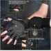 Updated 2021 Ventilated Weight Lifting Gym Workout Gloves Full Finger with Wrist Wrap Support for Men & Women, Full Palm Protection, for Weightlifting, Training, Fitness, Hanging, Pull ups
